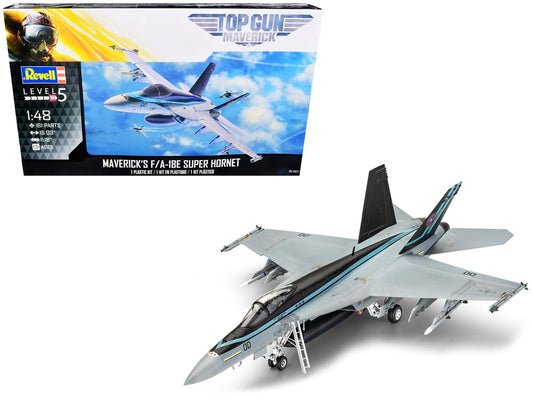 Level 5 Model Kit Maverick's F/A - 18E Super Hornet Jet "Top Gun: Maverick" (2022) Movie 1/48 Scale Model by Revell free shipping USA - Rapid Vehicles