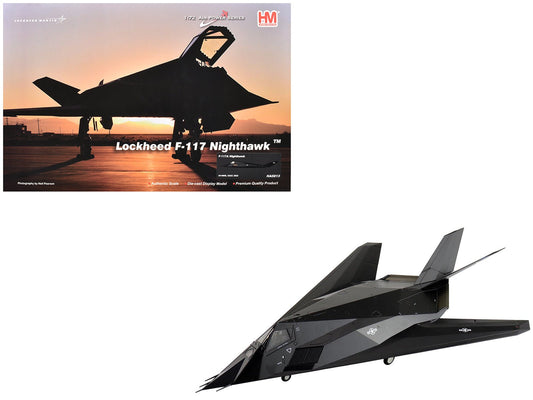 Lockheed F - 117A Nighthawk Stealth Aircraft "84 - 0809" (2022) United States Air Force "Air Power Series" 1/72 Diecast Model by Hobby Master free shipping USA - Rapid Vehicles