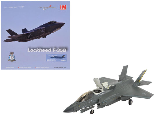 Lockheed Martin F - 35B Lightning II Aircraft "Black Death VMFA - 542 MCAS Cherry Point" (2023) United States Marine Corps "Air Power Series" 1/72 Diecast Model by Hobby Master free shipping USA - Rapid Vehicles