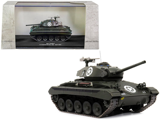 M24 "Chaffee" Tank 3 "U.S.A. 1st Armored Division Italy April 1945" 1/43 Diecast Model by AFVs of WWII free shipping USA - Rapid Vehicles