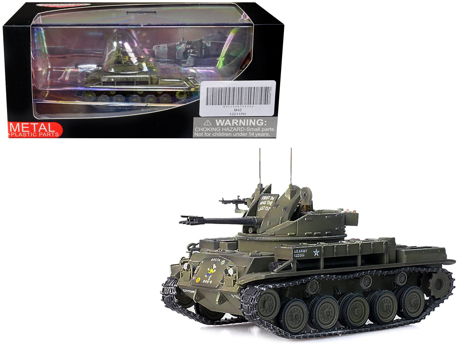 M42 Duster Self - Propelled Anti - Aircraft Gun "Delta Dud's" "US Army - Vietnam War II Field Force 5th Battalion 2nd Field Artillery Regimen" 1/72 Diecast Model by Panzerkampf free shipping USA - Rapid Vehicles