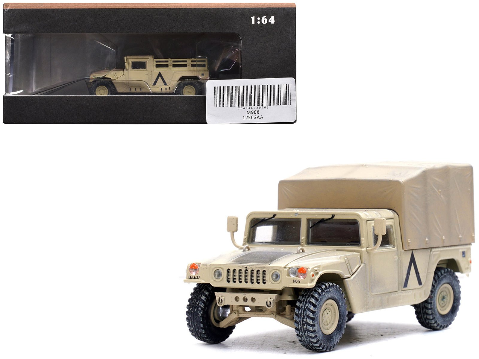 M998 HMMWV "1st Battalion 37th Armored Regiment 3rd Combat Brigade 1st Armored Division Gulf War Iraq" (1991) United States Army "Military Miniature" Series 1/64 Diecast Model by Panzerkampf free shipping USA - Rapid Vehicles