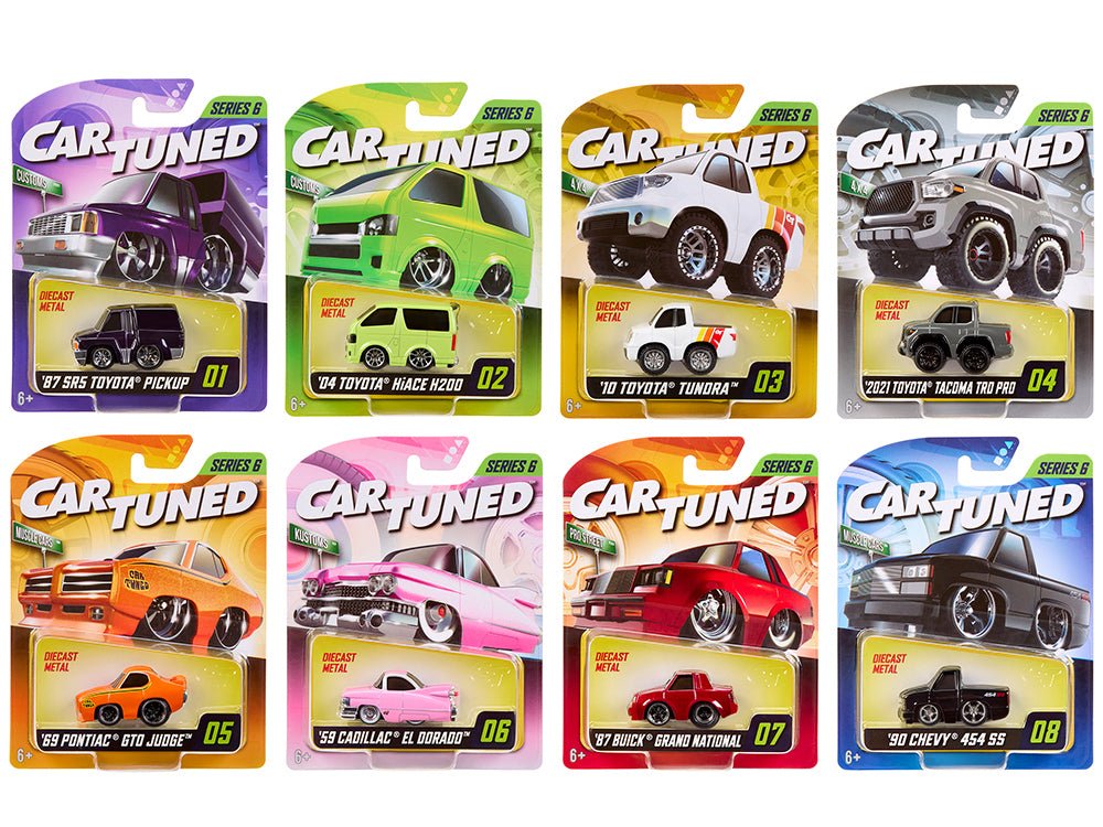 "Mainline" 2025 Series 6 Set of 8 Pieces Diecast Model Cars by CarTuned free shipping USA - Rapid Vehicles