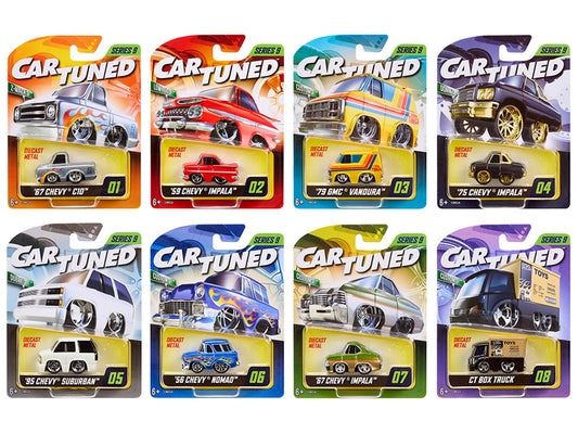 "Mainline" 2026 Series 9 Set of 8 Pieces Diecast Model Cars by CarTuned free shipping USA - Rapid Vehicles