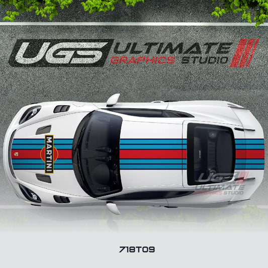 Martini Top Wide Graphic for Porsche Models - Rapid Vehicles
