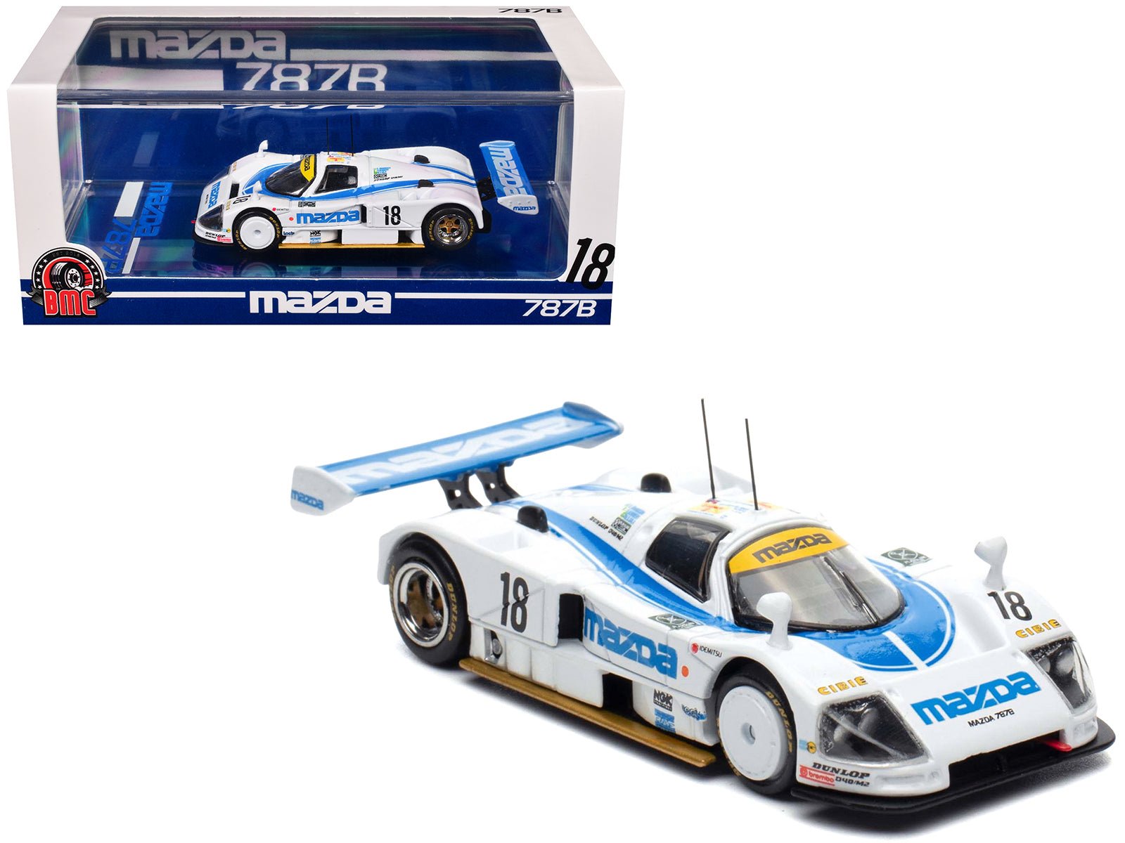 Mazda 787B 18 Stefan Johansson - David Kennedy - Maurizio Sandro Sala "Mazdaspeed" "24 Hours of Le Mans" (1991) 1/64 Diecast Model Car by BM Creations free shipping USA - Rapid Vehicles