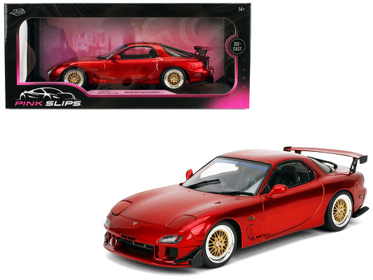 Mazda RX7 Type RS (FD3S) RHD (Right Hand Drive) Orange Metallic "Pink Slips" Series 1/18 Diecast Model Car by Jada free shipping USA - Rapid Vehicles