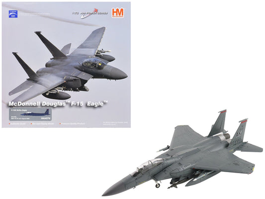 McDonnell Douglas F - 15E Strike Eagle Fighter Aircraft "88 - 0705 90th Fighter Squadron Commanding Officer's Jet" (2005) United States Air Force "Air Power Series" 1/72 Diecast Model by Hobby Master free shipping USA - Rapid Vehicles