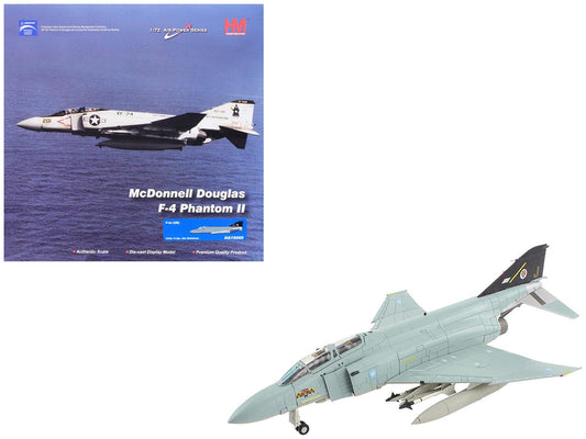 McDonnell Douglas F - 4J(UK) Phantom II Fighter - Bomber Aircraft "ZE359 AF Wattisham England" British Royal Air Force "Air Power Series" 1/72 Diecast Model by Hobby Master free shipping USA - Rapid Vehicles