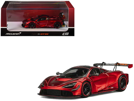 McLaren 720S GT3X Red Metallic 1/64 Diecast Model Car by CM Model free shipping USA - Rapid Vehicles