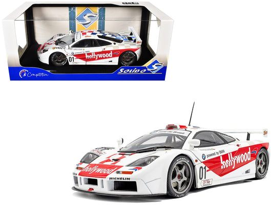 McLaren F1 GTR Short Tail 01 Nelson Piquet - Johnny Cecotto Winner "2 Hours of Brasilia" (1996) "Competition" Series 1/18 Diecast Model Car by Solido free shipping USA - Rapid Vehicles