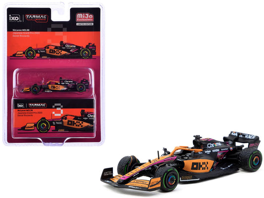 McLaren MCL36 3 Daniel Ricciardo Formula One F1 "Japanese GP" (2022) "Global64" Series 1/64 Diecast Model Car by Tarmac Works free shipping USA - Rapid Vehicles