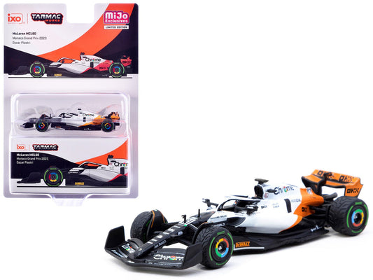 McLaren MCL60 81 Oscar Piastri Formula One F1 "Monaco GP" (2023) "Global64" Series 1/64 Diecast Model by Tarmac Works free shipping USA - Rapid Vehicles