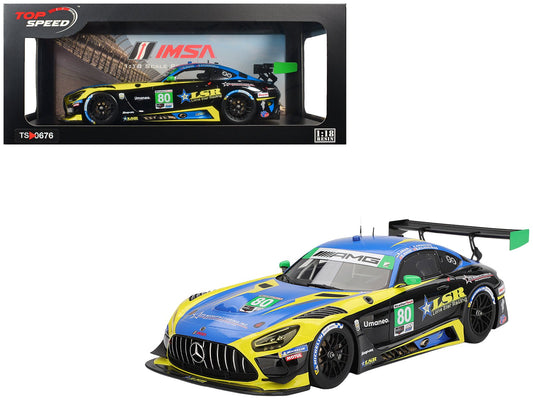Mercedes - AMG GT3 EVO 80 Scott Andrews - Ralf Aron - Eric Filgueiras - Dan Knox "Lone Star Racing" IMSA "24 Hours of Daytona" (2025) 1/18 Model Car by Top Speed free shipping USA - Rapid Vehicles