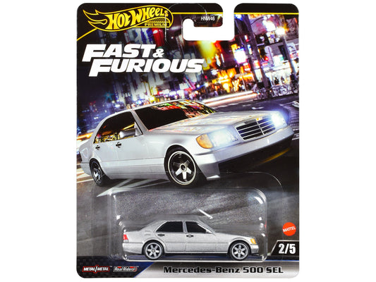 Mercedes - Benz 500 SEL Silver Metallic "The Fast and the Furious: Tokyo Drift" (2006) Movie "Fast & Furious" Series Diecast Model Car by Hot Wheels free shipping USA - Rapid Vehicles