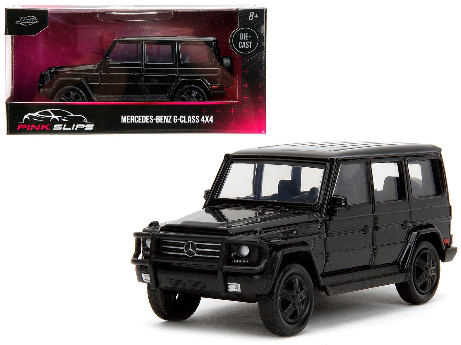 Mercedes - Benz G - Class 4x4 Black "Pink Slips" Series 1/32 Diecast Model Car by Jada free shipping USA - Rapid Vehicles