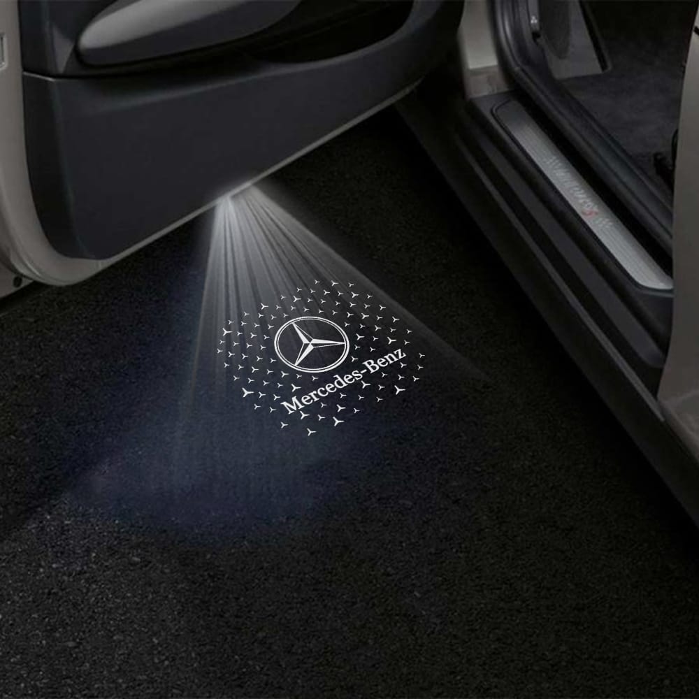 Mercedes-Benz C-Class 4th Gen AMG C63/C63 S Coupe/Cabriolet 2 Doors Premium Door Puddle Lights Various Designs 2016-2021