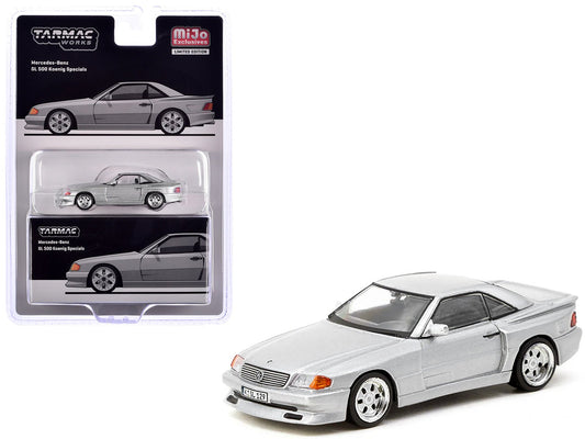 Mercedes - Benz SL 500 Koenig Specials Silver Metallic "Global64" Series 1/64 Diecast Model by Tarmac Works free shipping USA - Rapid Vehicles