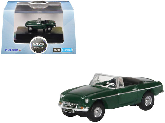 MG MGB Roadster RHD (Right Hand Drive) British Racing Green 1/148 (N) Scale Diecast Model Car by Oxford Diecast free shipping USA - Rapid Vehicles