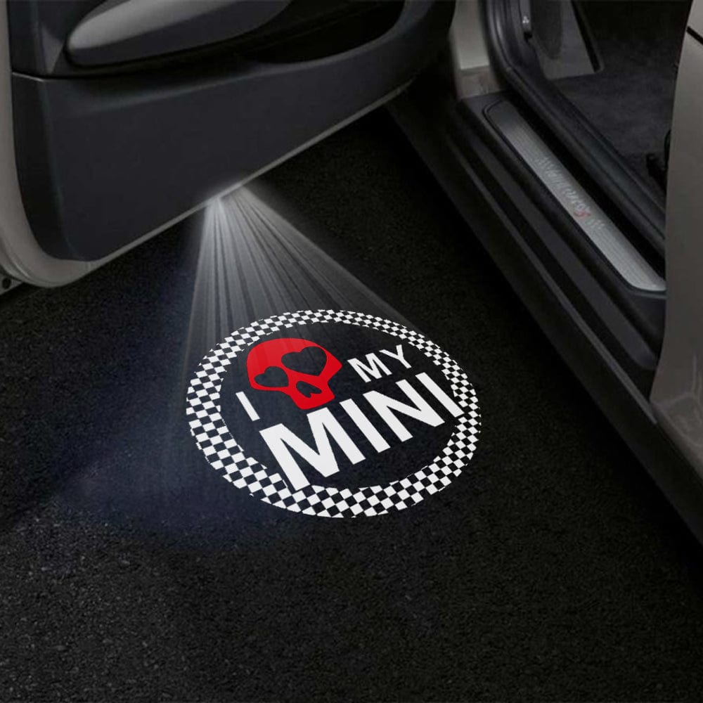 Mini Hatch 4th Gen Premium Door Puddle Lights Various Designs 2025-2026
