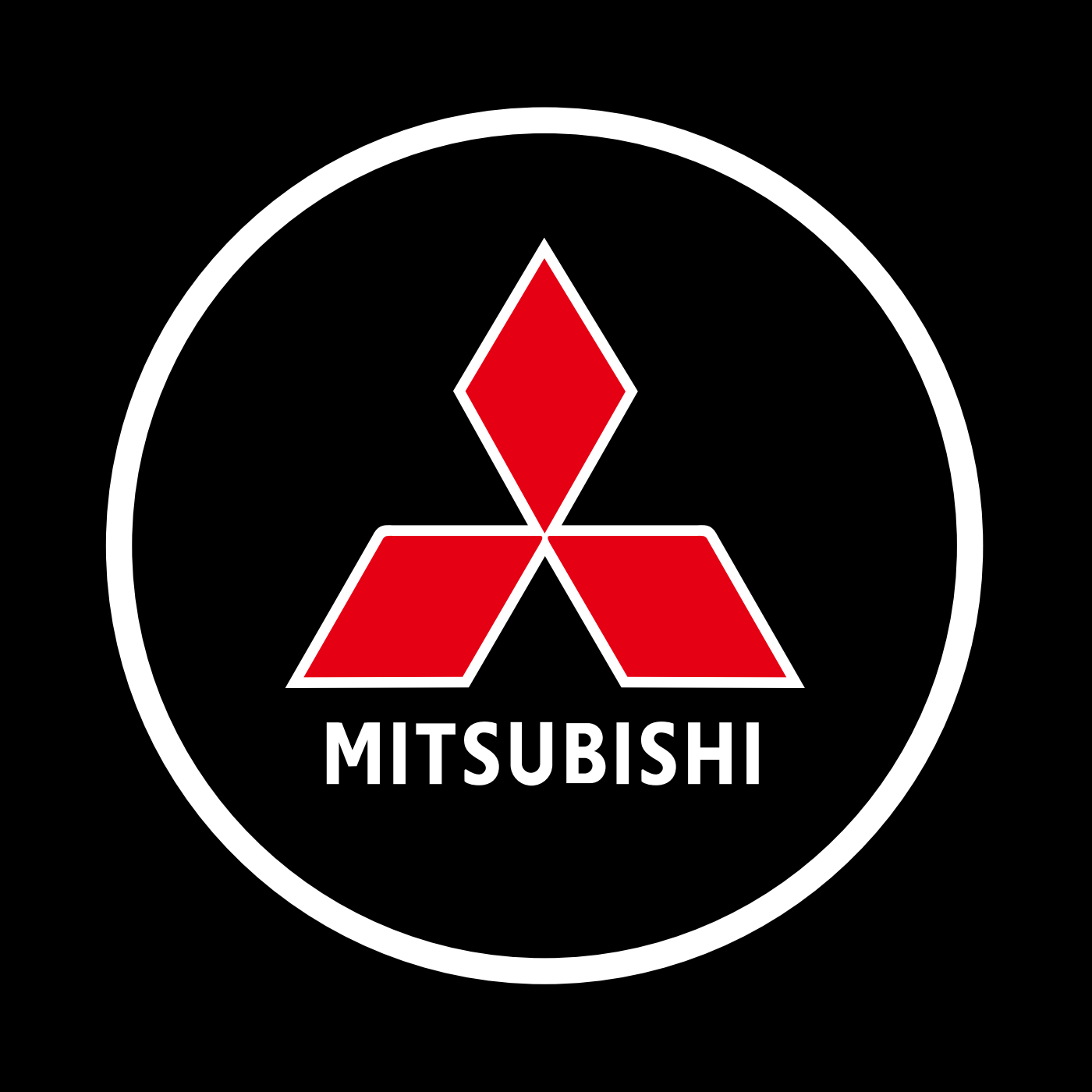 MITSUBISHI Eclipse Cross Door Stick On Puddle Lights Various Designs 2018-2026