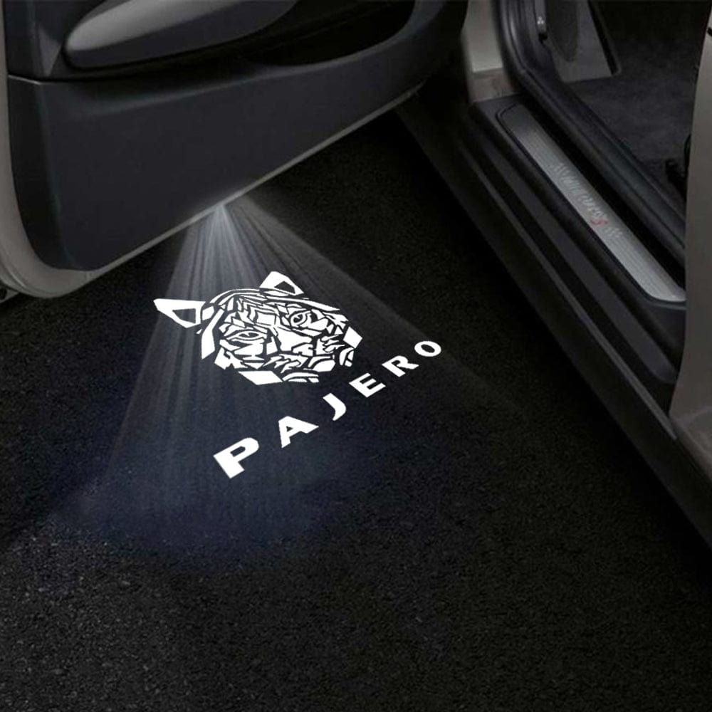 Mitsubishi Pajero 4th Gen Premium Door Puddle Lights Various Designs - 2006–2022