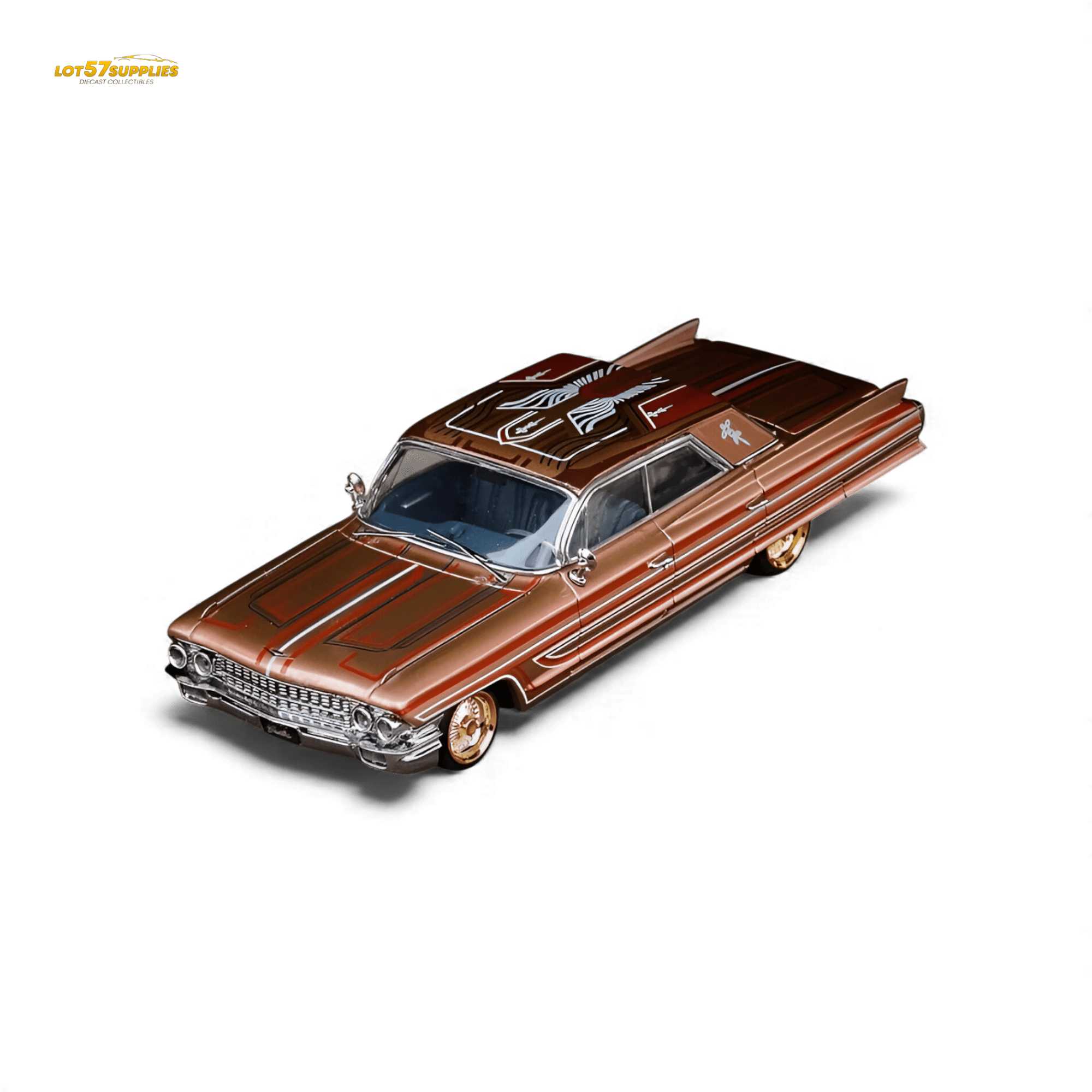 MK Miniatures Cadillac Diwei Metallic Red Copper 1:64 - Rapid Vehicles