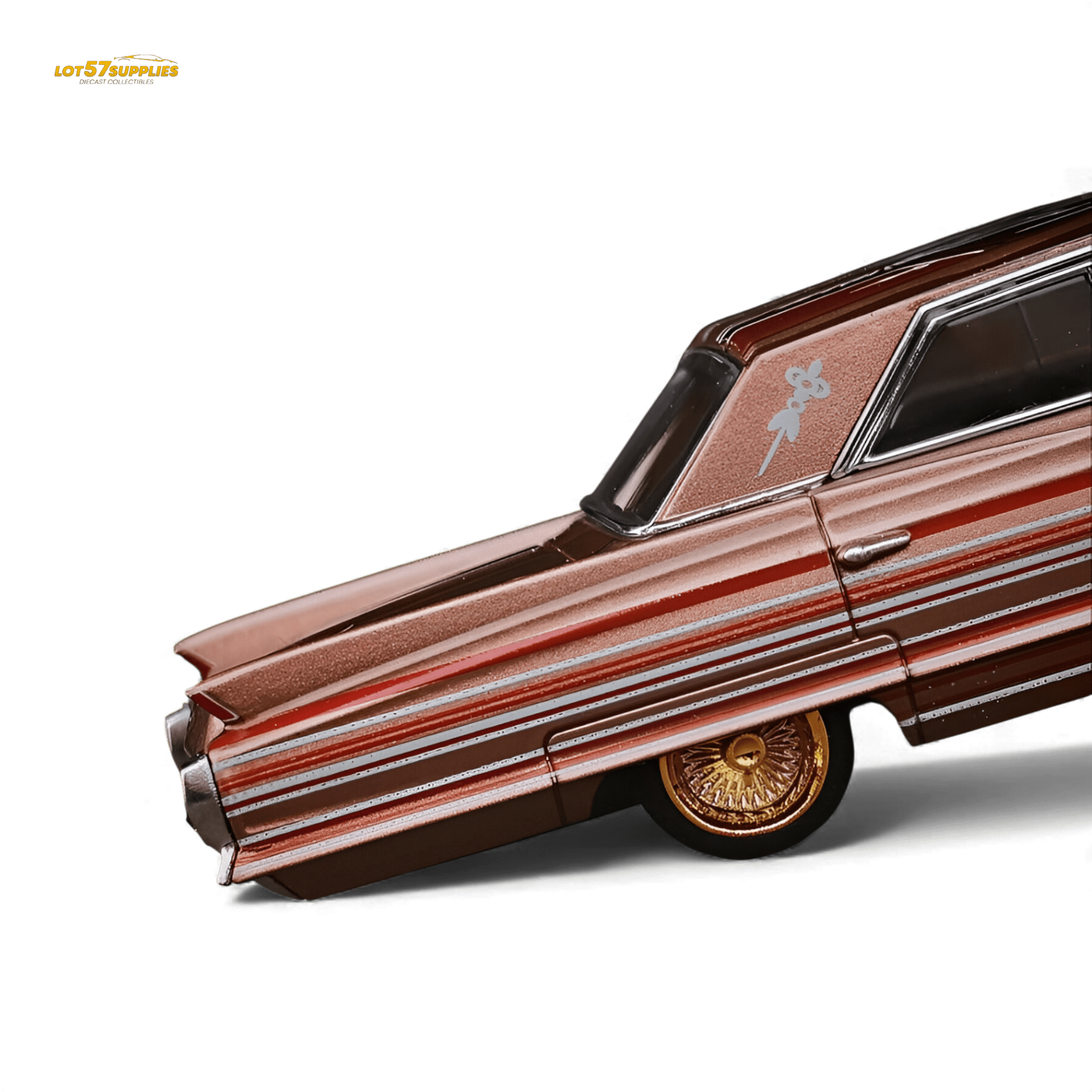 MK Miniatures Cadillac Diwei Metallic Red Copper 1:64 - Rapid Vehicles