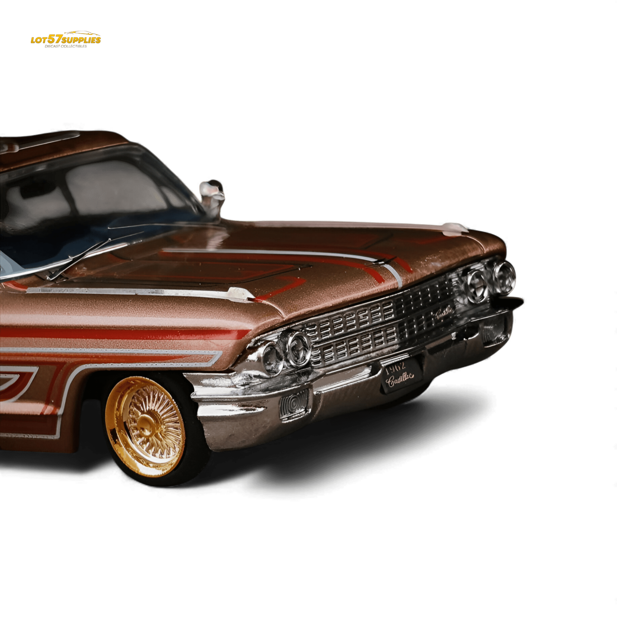 MK Miniatures Cadillac Diwei Metallic Red Copper 1:64 - Rapid Vehicles