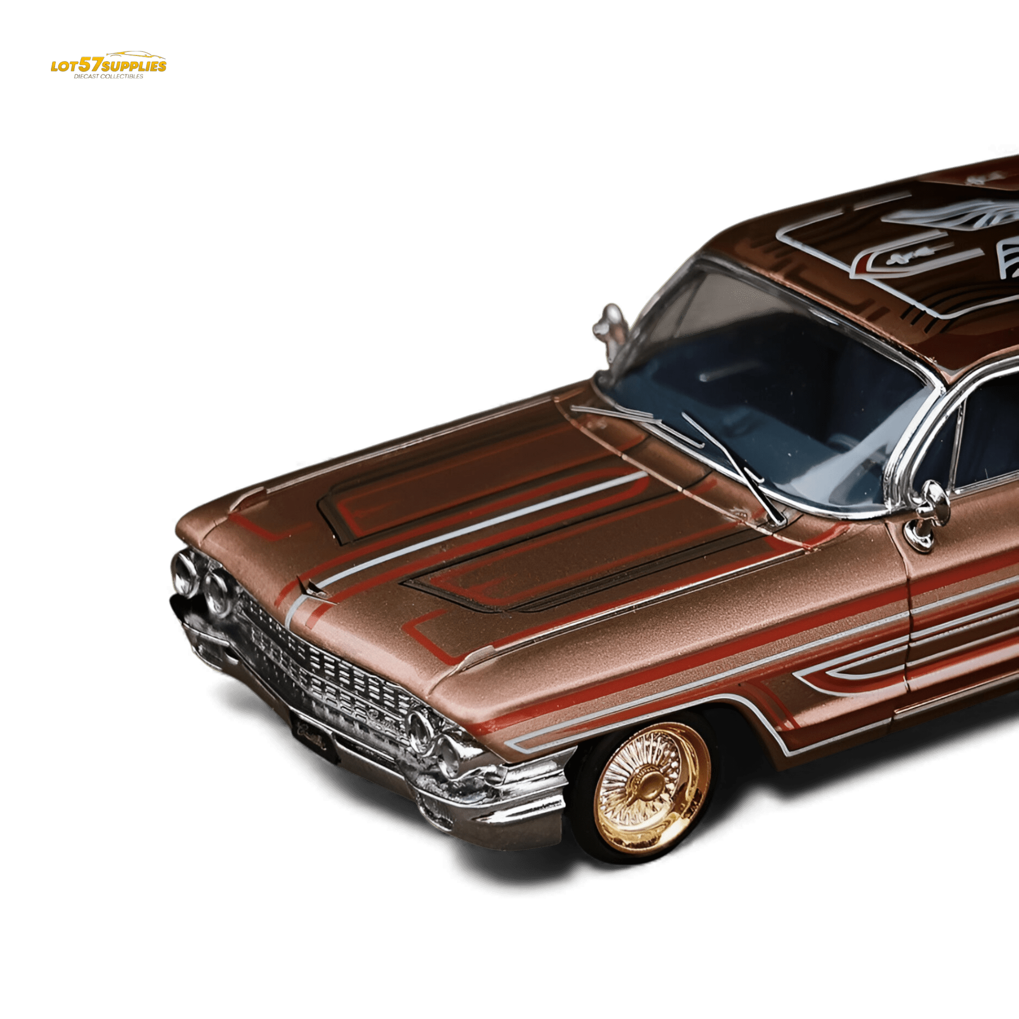 MK Miniatures Cadillac Diwei Metallic Red Copper 1:64 - Rapid Vehicles