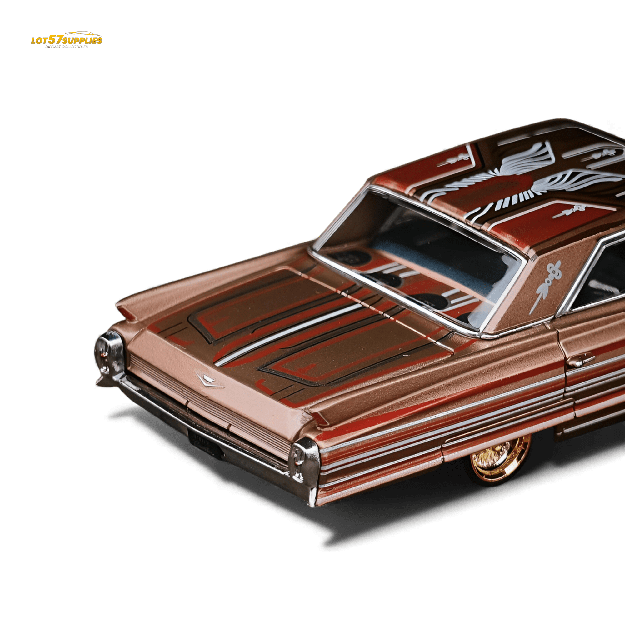 MK Miniatures Cadillac Diwei Metallic Red Copper 1:64 - Rapid Vehicles