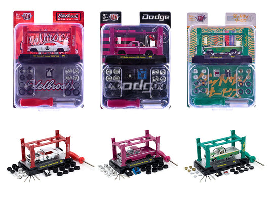 Model Kit 3 piece Car Set Release 83 Limited Edition to 6000 pieces Worldwide 1/64 Diecast Model Cars by M2 Machines free shipping USA - Rapid Vehicles