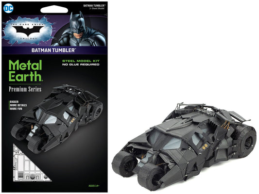 Model Kit Batman Tumbler "The Dark Knight Trilogy" (2005 - 2012) Movies (Challenging Difficulty) Steel Model by Metal Earth free shipping USA - Rapid Vehicles