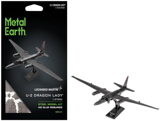 Model Kit Lockheed Martin U - 2 Dragon Lady Aircraft "United States Air Force" (Moderate Difficulty) Steel Model by Metal Earth free shipping USA - Rapid Vehicles