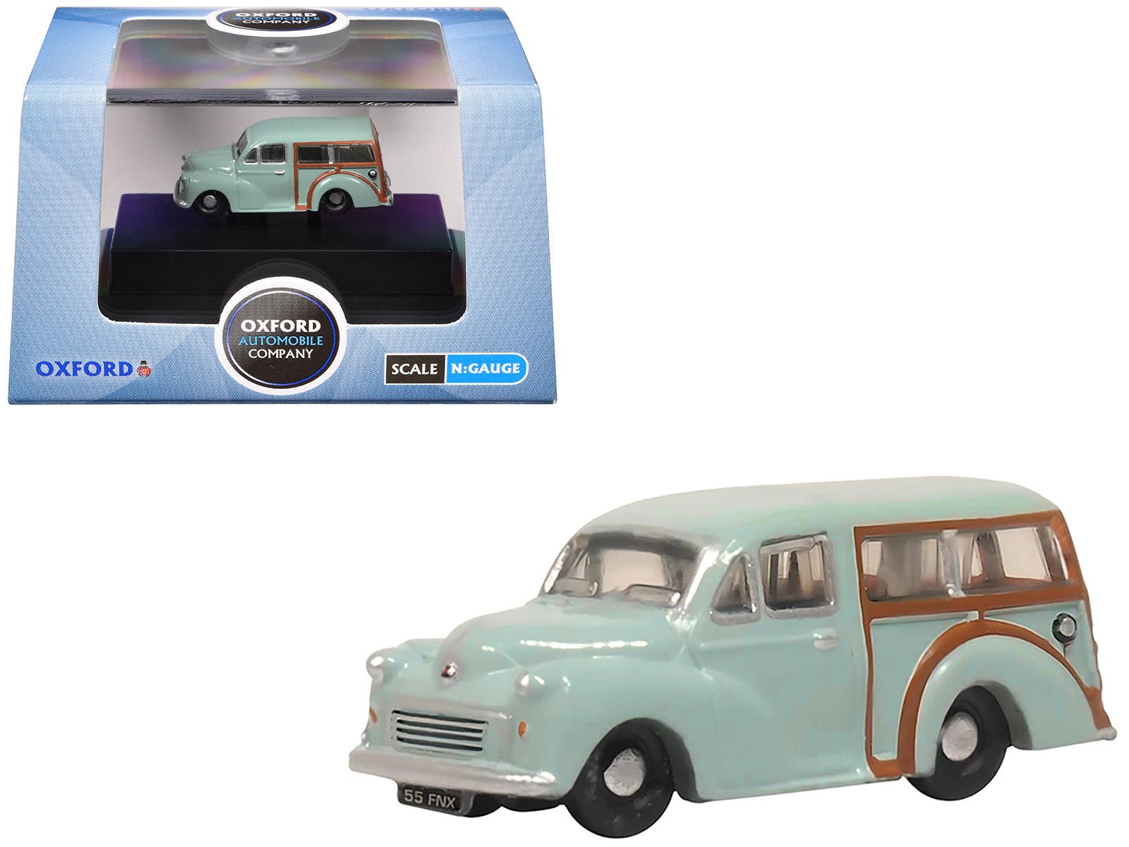 Morris Minor Traveller Smoke Gray 1/148 (N) Scale Diecast Model Car by Oxford Diecast free shipping USA - Rapid Vehicles