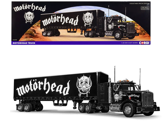 "Motorhead" Transport Truck Black 1/50 Diecast Model by Corgi free shipping USA - Rapid Vehicles