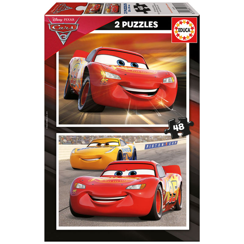 Disney Cars 3 puzzle 2x48pcs - Premium  from Rapidvehicles - Just $19.79! Shop now at Rapidvehicles