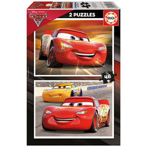 Disney Cars 3 puzzle 2x48pcs - Premium  from Rapidvehicles - Just $17.99! Shop now at Rapidvehicles