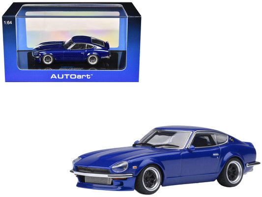 Nissan Fairlady Z RHD (Right Hand Drive) "Akuma No Z" Blue Metallic "Wangan Midnight - Comic 4 Version" Manga 1/64 Model Car by Autoart free shipping USA - Rapid Vehicles