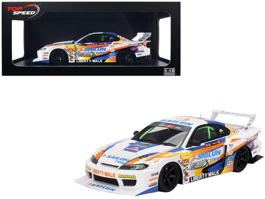 Nissan LB - Super Silhouette S15 SILVIA 555 Yukio Fausto "Formula Drift Japan" (2023) 1/18 Model Car by Top Speed free shipping USA - Rapid Vehicles