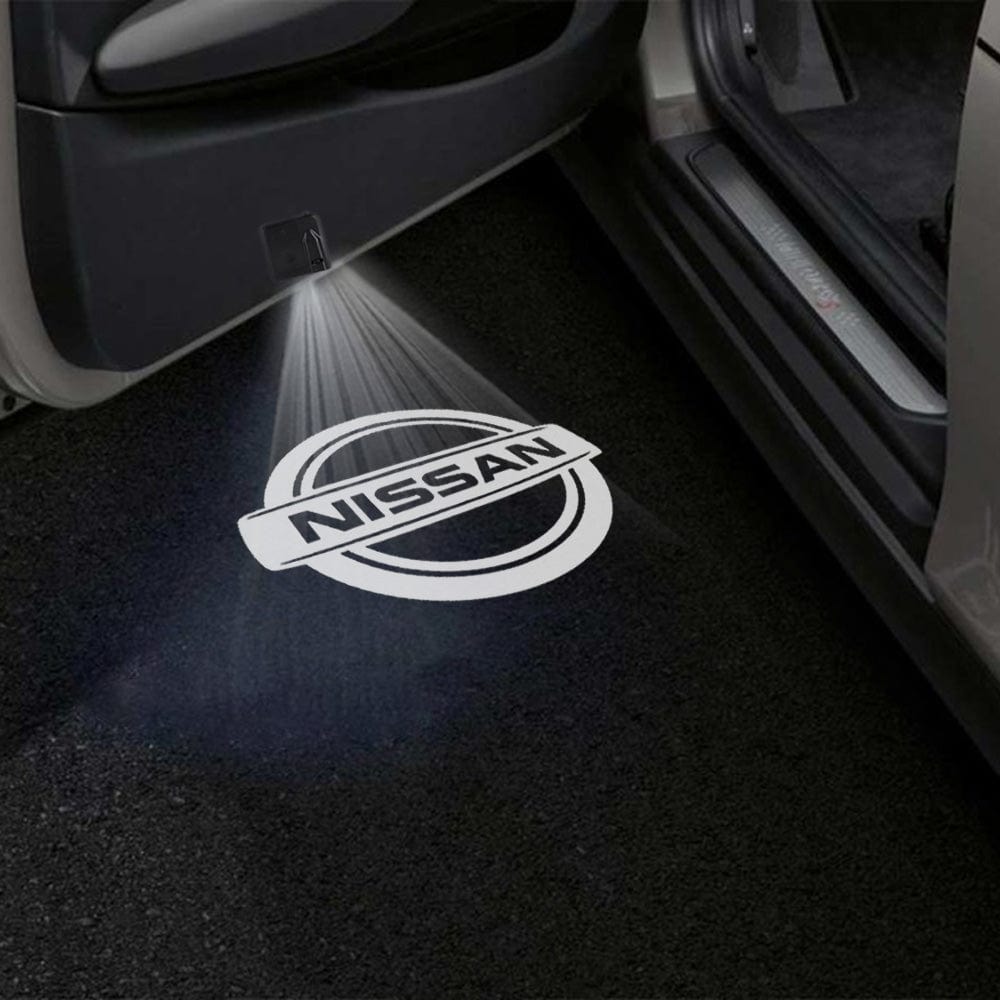 Nissan Almera 2nd/4th Gen Door Stick On Puddle Lights Various Designs 2000-2026