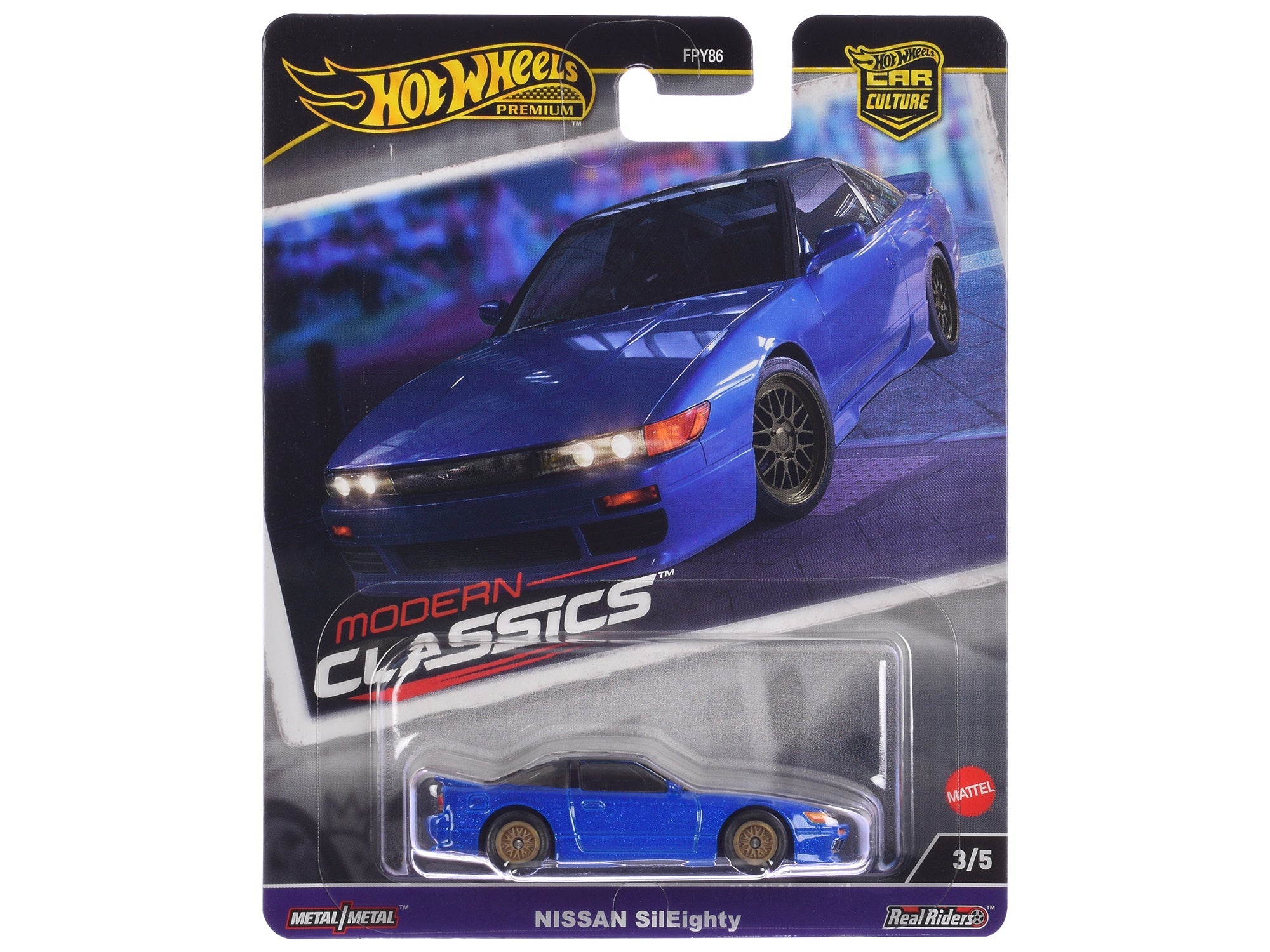 Nissan SilEighty Blue Metallic "Modern Classics" Series Diecast Model Car by Hot Wheels free shipping USA - Rapid Vehicles