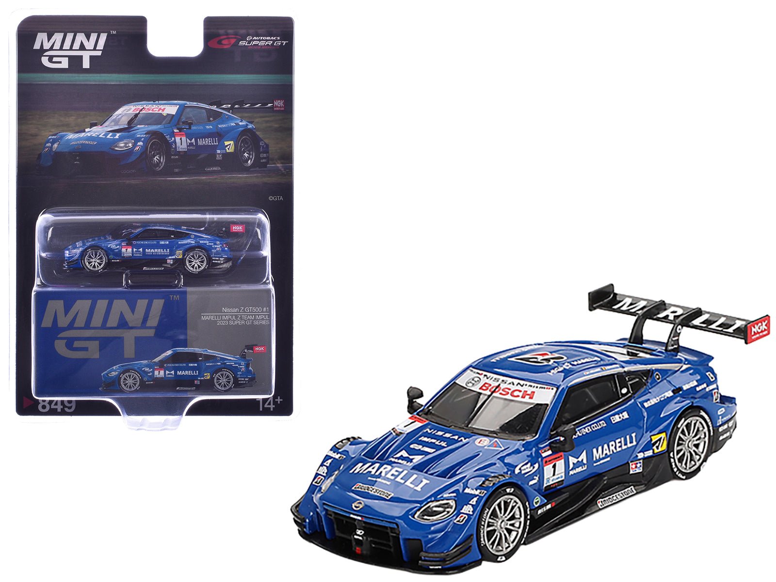 Nissan Z GT500 1 Kazuki Hiramine - Bertrand Baguette "Team Impul" "Super GT Series" (2023) Limited Edition 1/64 Diecast Model Car by Mini GT free shipping USA - Rapid Vehicles