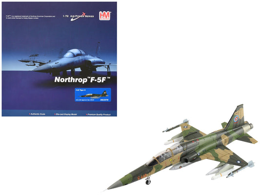 Northrop F - 5F Tiger II Aircraft "46th Aggressor Squadron 7th Flight Training Wing" Republic of China Air Force "Air Power Series" 1/72 Diecast Model by Hobby Master free shipping USA - Rapid Vehicles