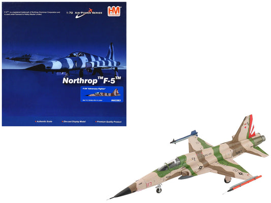 Northrop F - 5N Tiger II Aircraft "Red 117 761533 Adversary Fighter VFC - 111 Sundowners" United States Navy "Air Power Series" 1/72 Diecast Model by Hobby Master free shipping USA - Rapid Vehicles