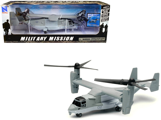 Bell Boeing V-22 Osprey Aircraft #02 Gray "US Air Force" "Military Mission" Series 1/72 Diecast Model by New Ray free shipping USA