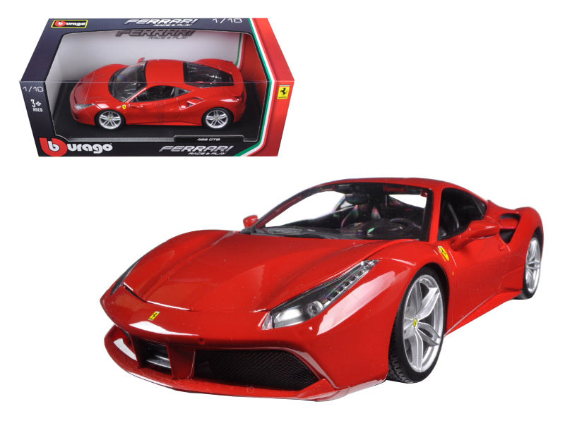 Ferrari 488 GTB Red 1/18 Diecast Model Car by Bburago - Premium  from Rapidvehicles - Just $86.39! Shop now at Rapidvehicles