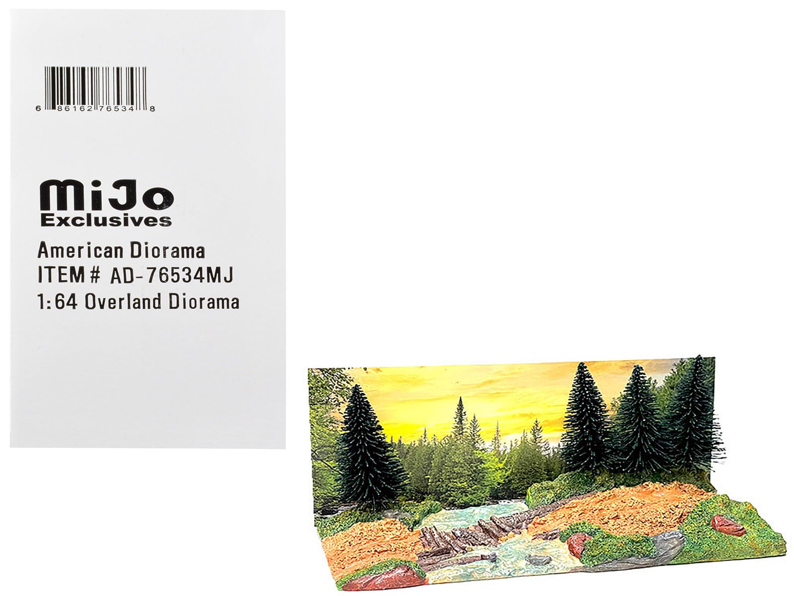 "Overland Off - Road" Diorama with Forest Background for 1/64 Scale Models by American Diorama free shipping USA - Rapid Vehicles