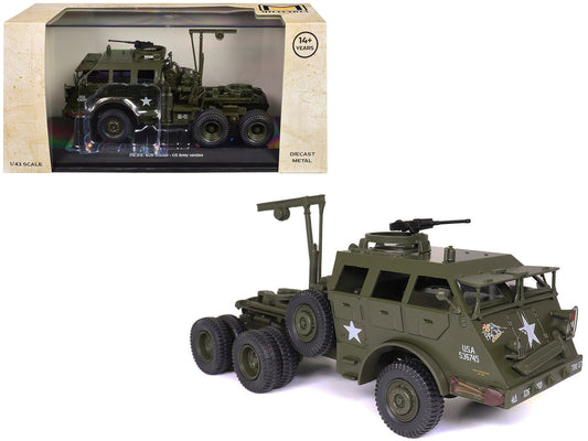 Pacific M26 Tractor Olive Drab "United States Army" 1/43 Diecast Model by Militaria Die Cast free shipping USA - Rapid Vehicles