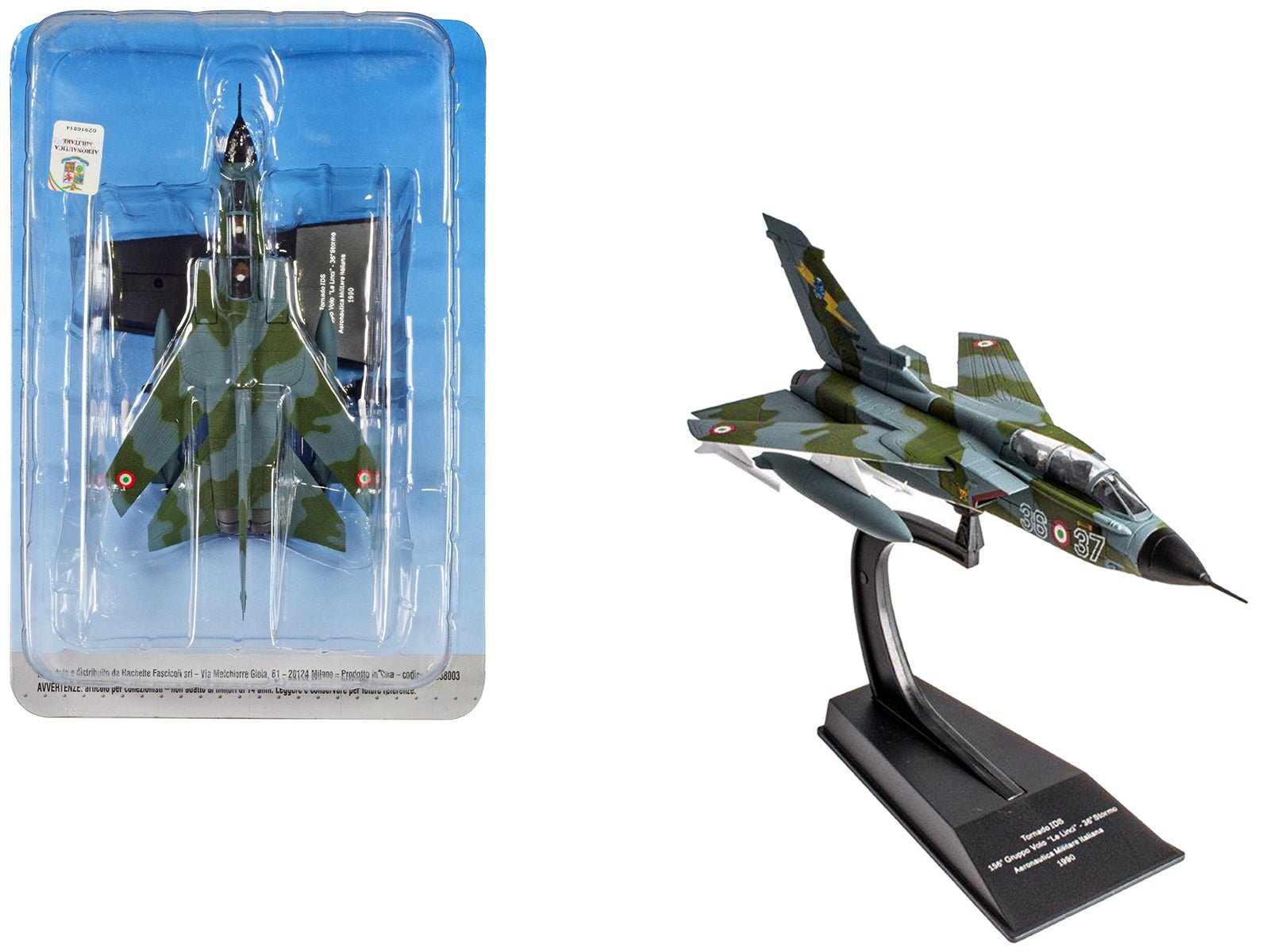 Panavia Tornado IDS Aircraft "156 Gruppo 'Le Linci' 36 Stormo" (1990) Aeronautica Militare Italiana (Italian Air Force) 1/100 Diecast Model by Hachette Collections free shipping USA - Rapid Vehicles